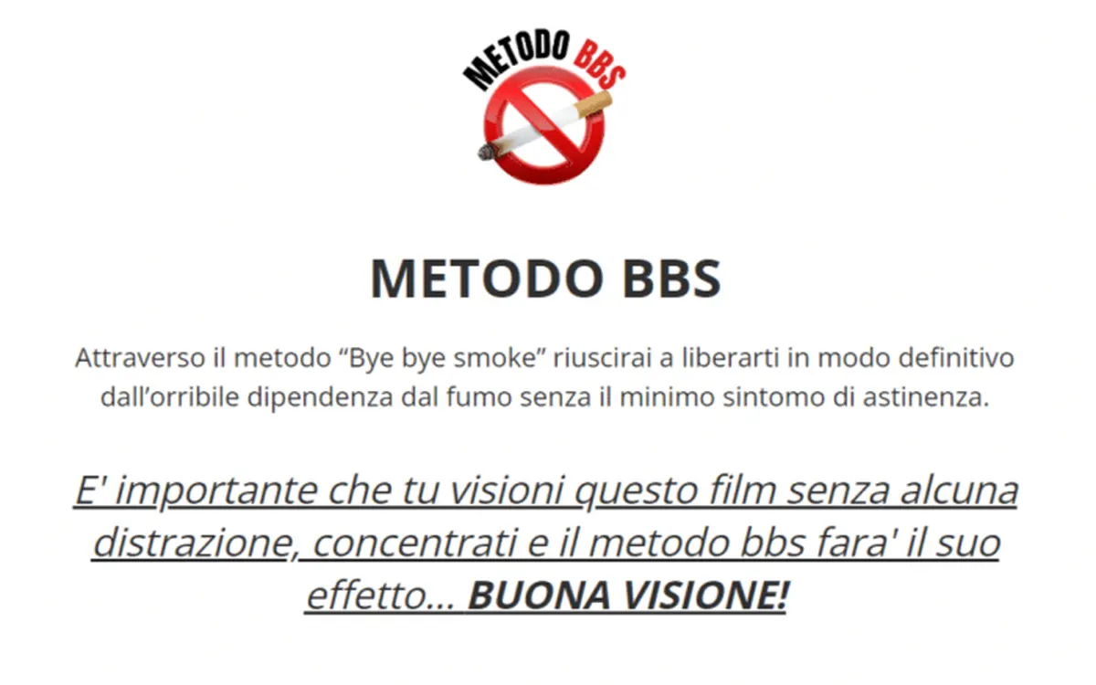 Come smettere di fumare – Metodo bye bye smoke