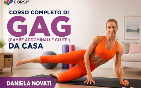 Corso completo di GAG (Gambe Addominali e Glutei) – Daniela Novati (Corsi.it)