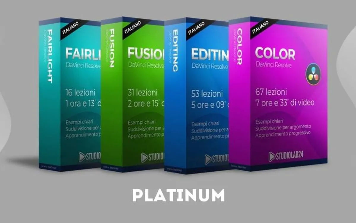 DaVinci Resolve (PLATINUM FULL) – Studiolab24 Academy