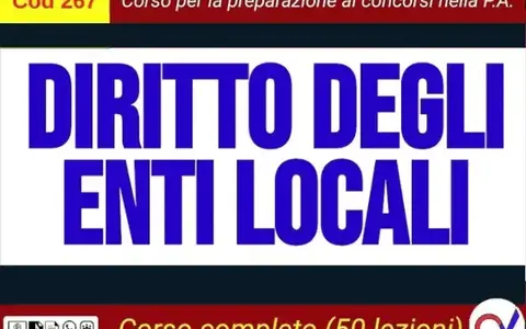 Diritto degli Enti Locali (Cod267) – Omniavis