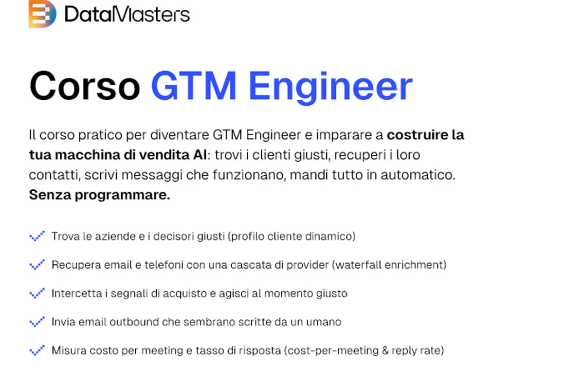 GTM Engineer – Data Masters