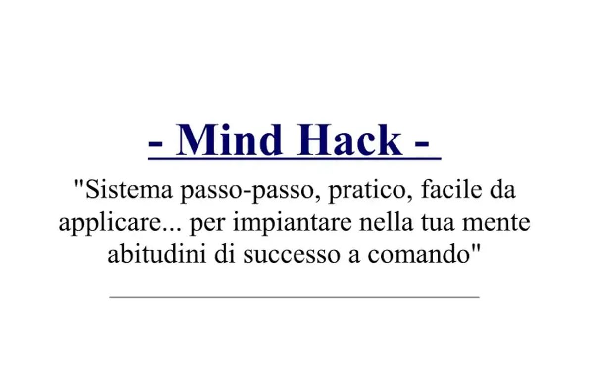 Mind Hack – Valerio Conti