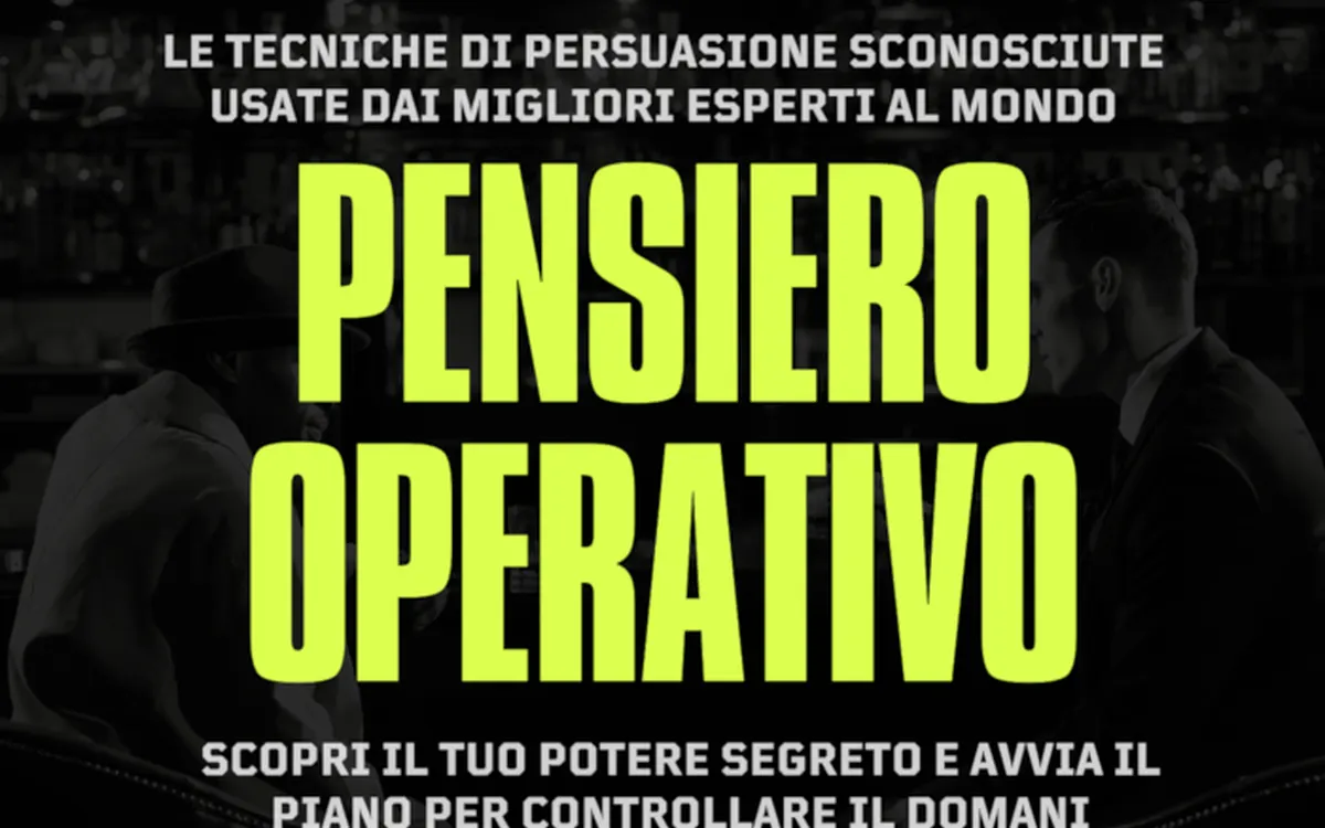 Pensiero Operativo – Metodo Bad Boy